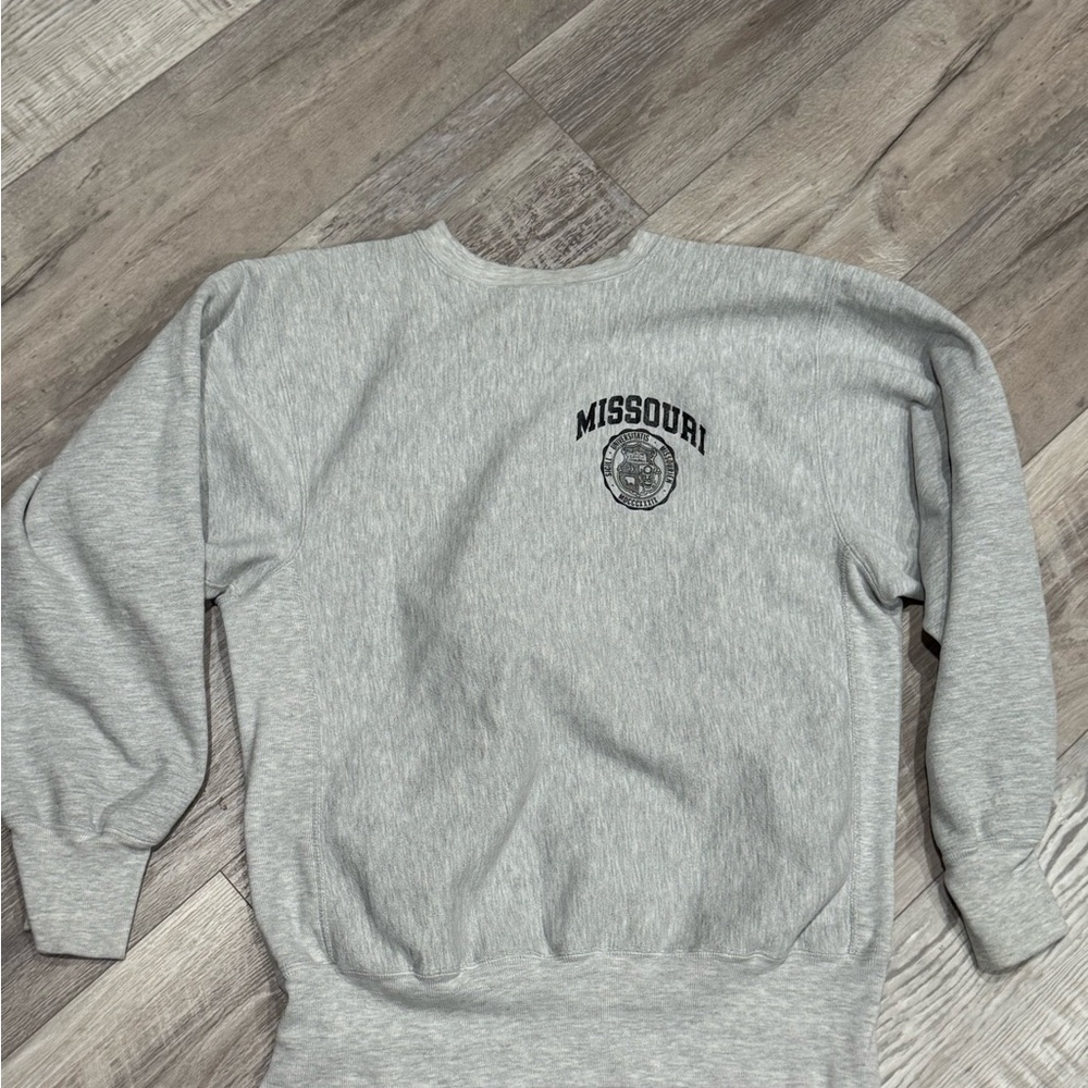 Vintage Gray Missouri Champion Crewneck Sweatshirt